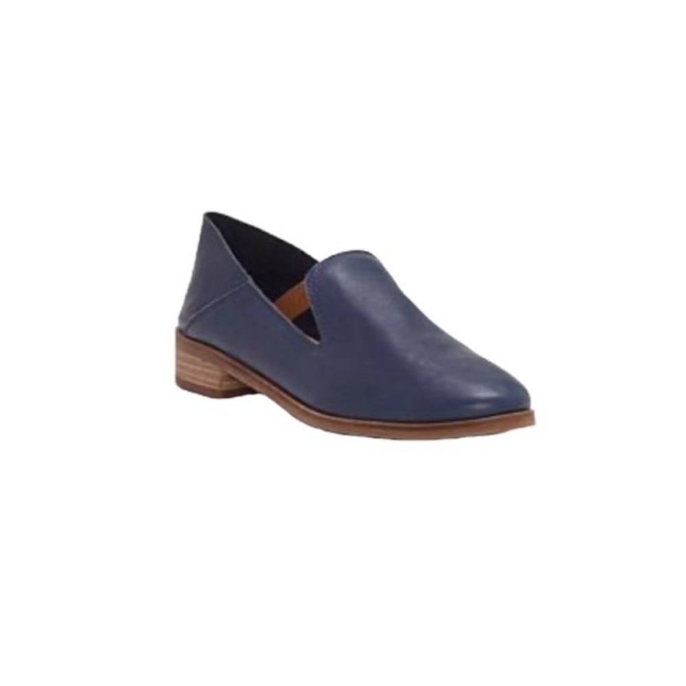 Lucky Brand Cahill Leather Blue Women's Loafers